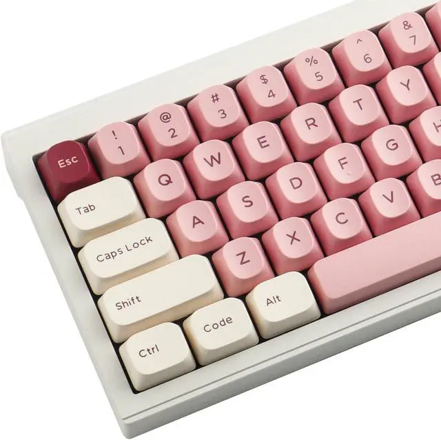 Main image of TYRIXKI PBT Keycaps 172 Keys Pink Keycaps, Cute Keycaps Dye-Sublimation YMK Profile Double Shot Custom Keycaps for Cherry Gateron MX Swithes Mechanical Keyboards