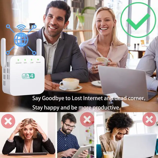Alt view image 3 of 5 - Generic Ultraxtend WiFi Booster 2024 with Ethernet Port 2.4G Speed up to 300 Mbps Signal Repeater Get Strong Wi-Fi Signal in Every Corner of Your Home (300 Mbps)