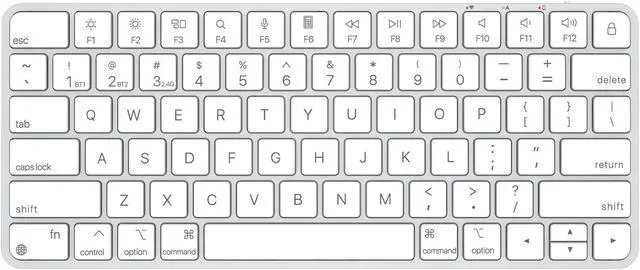 Main image of ULSOU Wireless Keyboard for Mac, Bluetooth/2.4G USB Dual-Channel Connection, Multi Device, Rechargeable Bluetooth Keyboard Compatible with Mac, iPad, iPhone