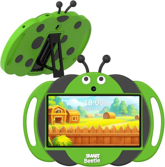 Main image of VOLENTEX Kids Tablet, 7 inch Android 13 Tablet for Kids, Educational Pad,4GB RAM 32GB ROM Toddler Tablet with Shockproof Case, Bluetooth, WiFi, Parental Control, Dual Camera