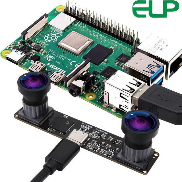 Alt view image 3 of 5 - Webcamera_usb 4MP Dual Lens USB Camera Module Synchronization Binocular Webcam Board High Speed 1080P 60fps Lightburn Camera for Laser Engraver Mini UVC USB2.0 Camera for Computer Raspberry Pi