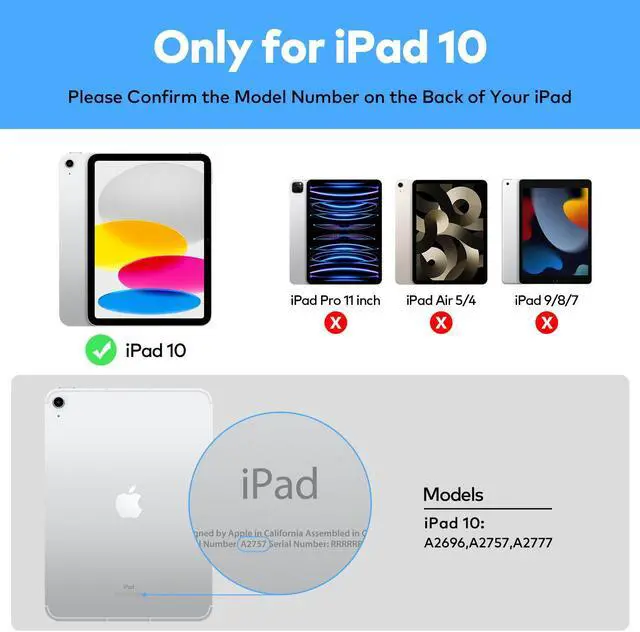 Alt view image 2 of 5 - Keyboard Case for iPad 10th generation 2022 - Magic-Style Magnetic Keyboard Case with Multi-Touch Trackpad Compatible with iPad 10.9 inch 10th Gen - Floating Cantilever Stand-Wireless Keyboard Case