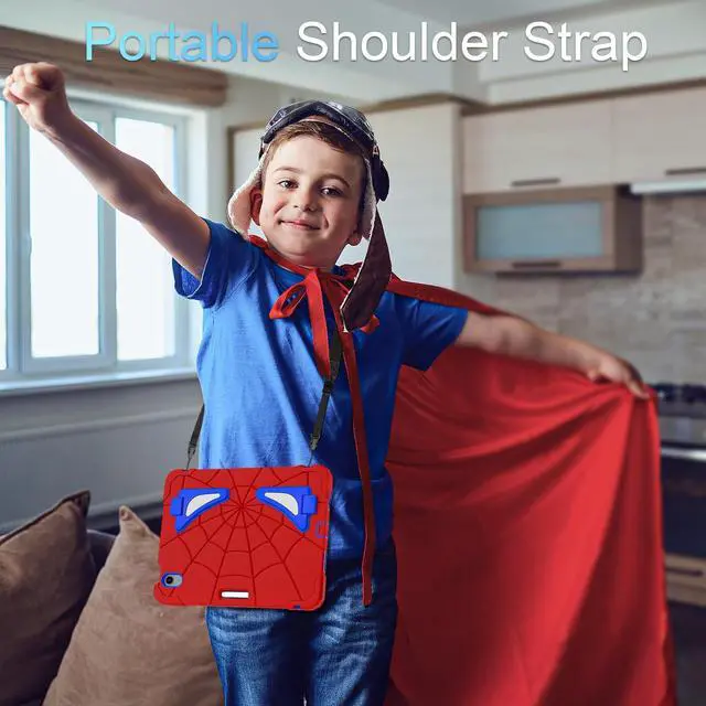 Alt view image 3 of 5 - WESOROL Case for iPad Air 11 Inch M2/M3 (2024/2025), iPad Air 5th/4th Generation Case 10.9 Inch,Heavy Duty Shockproof for Kids Friendly iPad Cover Air 11 Inch with Screen Protector,Red Blue