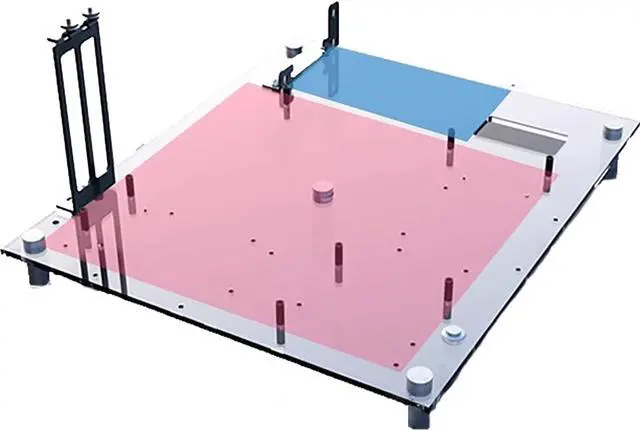 Main image of PC Test Bench Open Frame Computer Case DIY PC Case, Support ATX/MATX/ITX Motherboards, Transparent Organic Glass Frame, Rectangular Heat Dissipation Design, Open Computer Case Bracke(MATX)