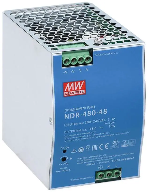 Main image of NDR-480-48 Mean Well Switching Power Supply MeanWell NDR-480-48