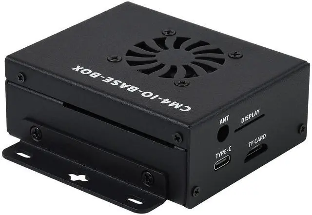 Alt view image 4 of 4 - Waveshare Mini-Computer Based On Raspberry Pi Compute Module 4 (NOT Included) Mini IO Board Lite Ver Metal Case with Cooling Fan