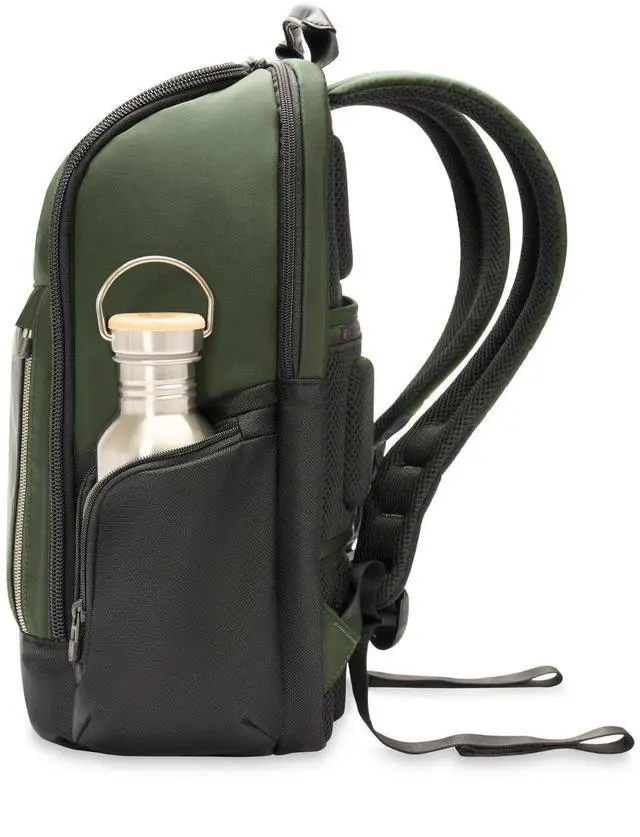 Alt view image 5 of 5 - Briggs & Riley HTA, Forest, Medium Widemouth Backpack