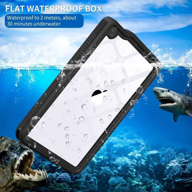 Alt view image 4 of 5 - AICase iPad Mini 7 A17 Pro 2024 iPad Mini 6 2021 (6th Generation) 8.3 Inch Waterproof,Dustproof, Shockproof Case Cover with 360 Full-Body Protection with Lanyard for iPad Mini 8.3" 7th/6th Gen