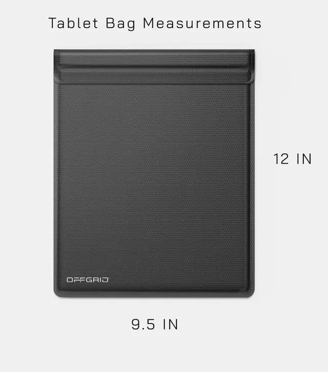 Alt view image 5 of 5 - OffGrid Faraday Bag for Tablets - Premium Signal Blocking Faraday Bags for Anti-Tracking, Anti-Spying, Faraday Bags for Cell Phones, Key Fobs, Tablets, and Credit Cards
