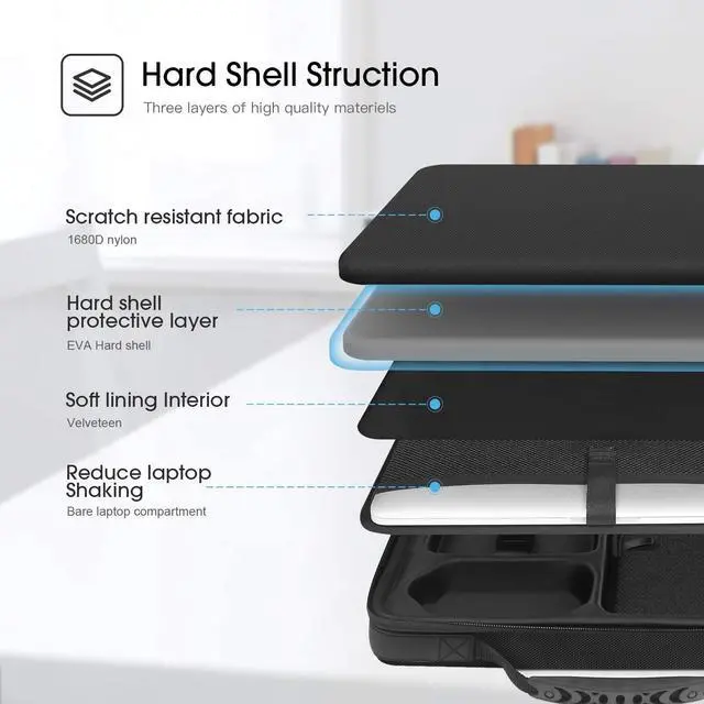 Alt view image 3 of 5 - Smatree MacBook Pro Shoulder Bag for 16.2 inch MacBook Pro M4 2024/2023, 16 inch MacBook Pro 2019 A2141, 15.4 inch Macbook pro, Dell XPS 15 9520, 11 inch iPad Pro/Air 2024(Not Fit 12.9 inch iPad Pro!)