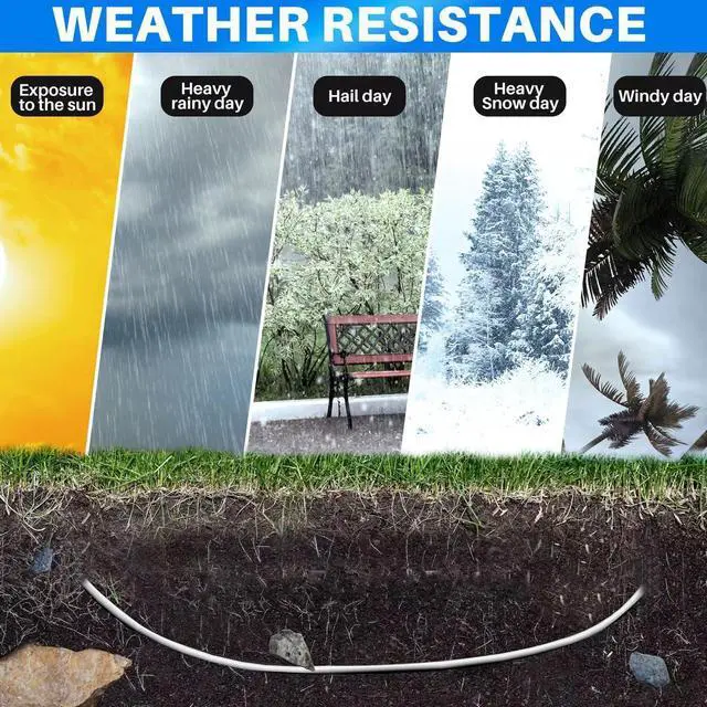 Alt view image 2 of 5 - Adoreen Cat 6E Cat 7 Outdoor Ethernet Cable 300 FT White, High Speed Shielded Network Cable, S/FTP, POE, 26AWG OFC, Heavy-Duty Waterproof Direct Burial Cat 6A Internet Cable RJ45 LAN Cord+Ties-OD