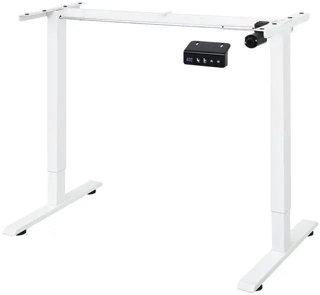 Main image of AbleHope Electric Height Adjustable Stand up Desk Frame Sit Stand Desk Base with Memory Controller Ergonomic Standing Computer Table Legs Up to 45.28" for Home and Office, White Frame Only