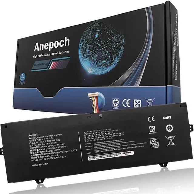 Main image of Anepoch AA-PBMN4VN Laptop Battery Replacement for Samsung Galaxy Book Pro 360 15 15.6" NP950XDB NP950XDB-KB1US NP950XDB-KA1US NP950XDB-KC5US NP950XDB-KC3US NP950QDB NP950QDB-KB1US 15.44V 67Wh 4405mAh