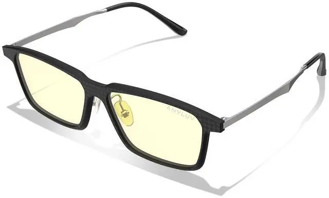 Alt view image 3 of 5 - ANYLUV Blue-Light Glasses-for-men Blue-Light-Blocking Glasses: Lightweight Blue Light Glasses Carbon Fiber Anti Fatigue Gift