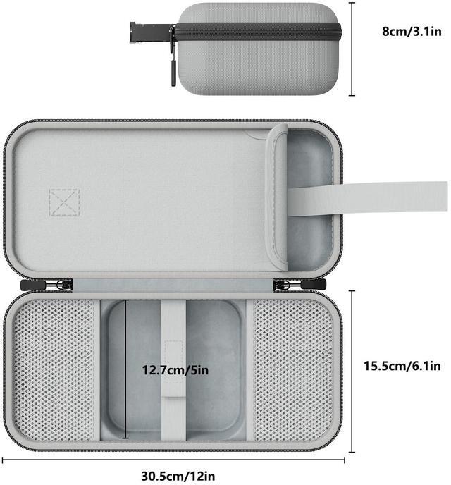 Alt view image 5 of 5 - Carry Case Compatible with Apple 2024 Mac Mini M4 /M4 Pro,Portable Mac Mini M4 Travel Carrying Case, Protective Hard Shell for Holds Magic Keyboard/Magic Mouse/Accessories (Grey)
