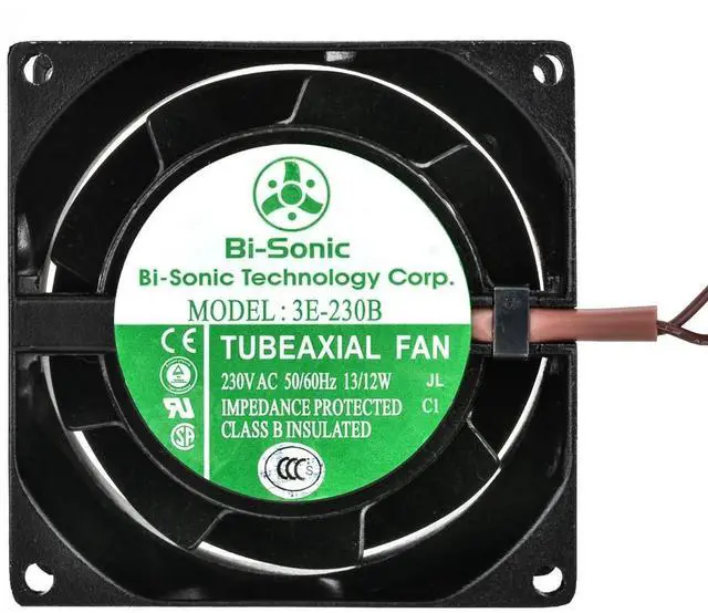 Alt view image 4 of 5 - AC axial Fan 8038, All Metal, high Wind, high air Pressure Cooling Fan,220V AC 80mm by 80mm by 38mm High Speed