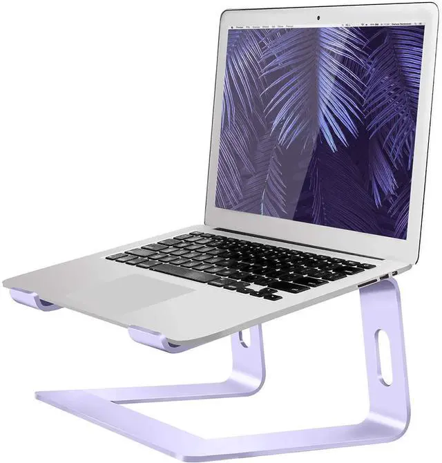 Main image of Orionstar Laptop Stand Aluminum Laptop Riser Compatible with Mac MacBook Air Pro 10 to 15.6 Inch Notebook Computer, Ergonomic Elevator Holder (Purple)