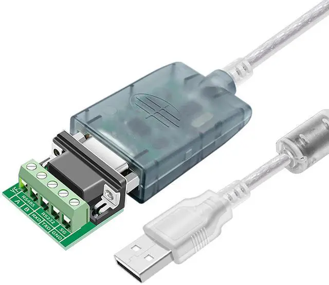 Main image of Buacoz USB to RS485 RS232 Converter Cable, with CH340+ZT485 Chipset Serial Port Connector, 9.8 Feet Extension Cable Industrial Adapter Supports Windows XP 7 8/Linux/Mac
