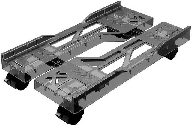 Alt view image 3 of 5 - CABTE Steel Tv Top Shelf and Adjustable Computer Tower Stand