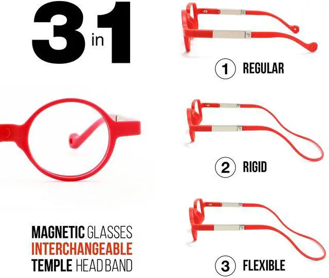 Alt view image 3 of 5 - DIDINSKY Reading Glasses with Magnets and Anti Blue Light Filter. Magnetic Readers for Men and Women with Anti-Reflective Lenses. Cherry +2.5 - DIKRIK DALI