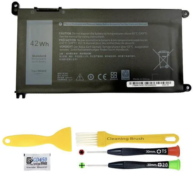 Main image of DODOMORN WDXOR WDX0R Battery for Dell Inspiron 13 5368 5378 7368 5379 17 5767 5770, 14 7460 7472, 15 5538 5567 7560 7570 7569, 17 5765 P66F 3189, Latitude 3180 3189 3390, Vostro 14 5468, 15 5568