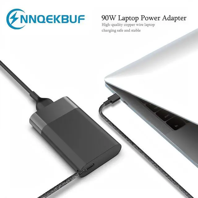 Alt view image 4 of 5 - HP Spectre x360 HP 904144-850 904082-003 2ln85aa ADP-90FE HP 90w Type C Power Adapter USB-C AC Adapter Power Supply Cord