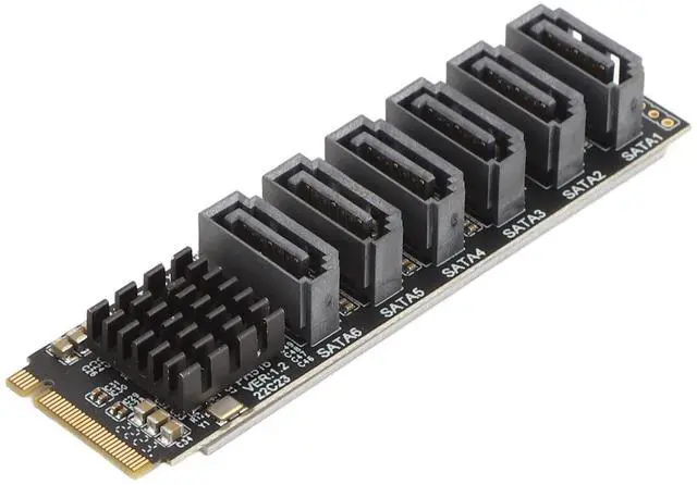 Main image of M.2 to SATA 3.0 Adapter, M.2 PCIE to SATA Converter Adapter Expansion Card with Smart Indicator, Plug and Play
