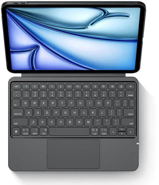 Alt view image 4 of 5 - edaiser Detachable Keyboard Case for Apple iPad Air 11-inch (M3-M2) 2025 & iPad Air 5/4th Gen & iPad Pro 11 inch (4th-1st): Wireless Backlit Keyboard with Trackpad, Magnetic Protective Cover