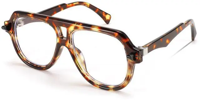 Alt view image 2 of 5 - FEISEDY Aviator Frame Glasses for Women Men Blue Light Blocking Glasses Anti Glare Computer Eyeglasses B0039+B0209