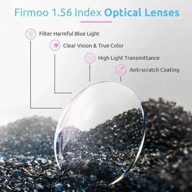 Alt view image 4 of 5 - Firmoo Women Cat Eye Reading Glasses 1.75, Stylish Cateye Computer Reading Glasses 1.56 Index Resin Lens Eyewear