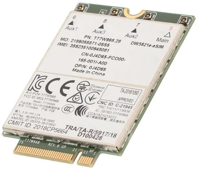 Alt view image 4 of 5 - FOSA T77W968 Card, 4G LTE Network Module, High Speed, 4G LTE M.2 Network Card with eSIM Support, WAN, Plug and Play, Material