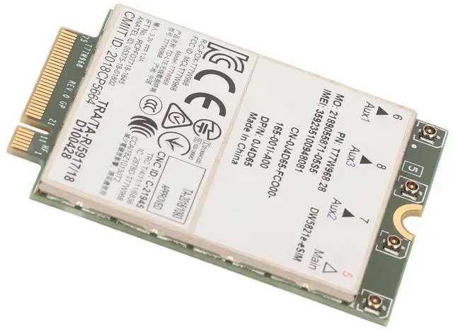 Alt view image 5 of 5 - FOSA T77W968 Card, 4G LTE Network Module, High Speed, 4G LTE M.2 Network Card with eSIM Support, WAN, Plug and Play, Material