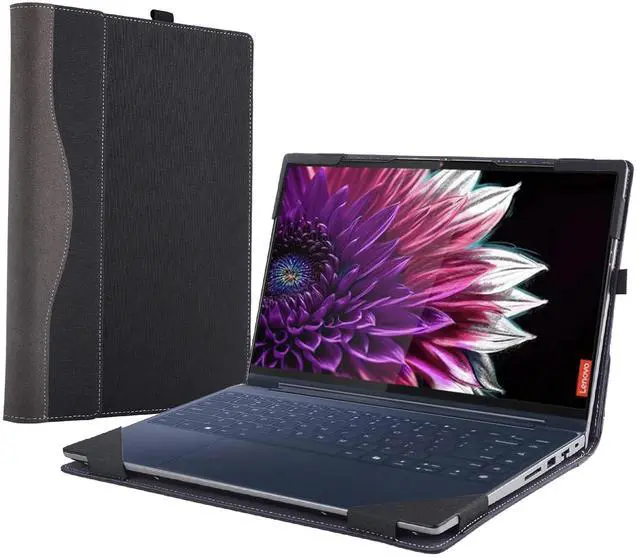 Main image of Laptop Case Cover for Lenovo Yoga 9i 2-in-1 14" Gen 9 & Yoga 9 2-in-1 14IMH9 [Not Other Models] Notebook Sleeve Computer Bag Protective PU Shell Accessories with Heat Dissipation Hole (Black)