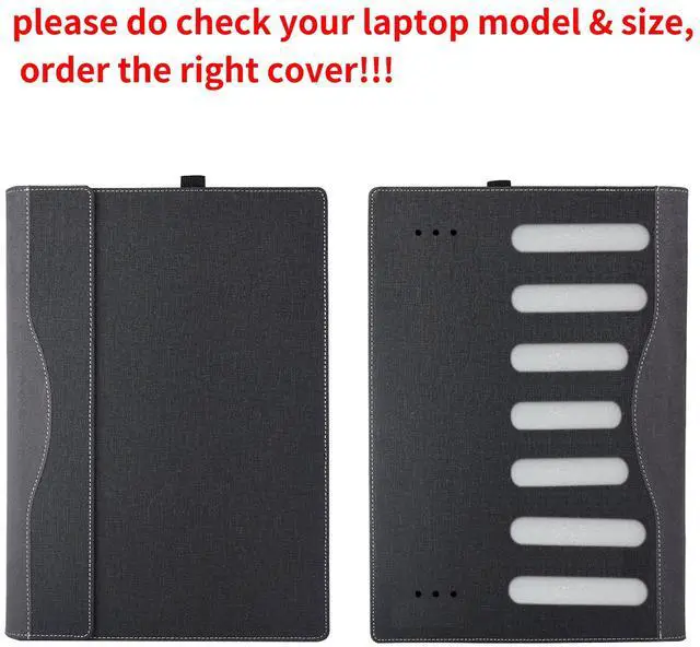 Alt view image 4 of 5 - Laptop Case Cover for Lenovo Yoga 9i 2-in-1 14" Gen 9 & Yoga 9 2-in-1 14IMH9 [Not Other Models] Notebook Sleeve Computer Bag Protective PU Shell Accessories with Heat Dissipation Hole (Black)