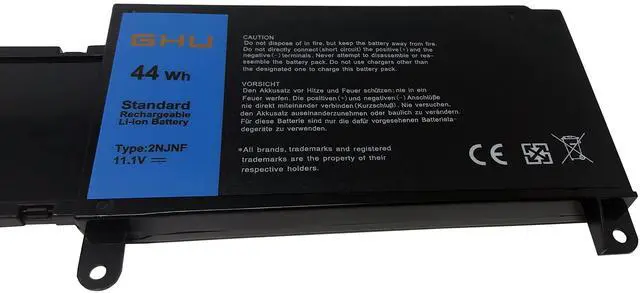 Alt view image 3 of 5 - GHU New 44wh 11.1v Laptop Battery Replacement for 2NJNF 8JVDG TPMCF T41M0 Compatible for Dell Inspiron 14z-5423 15z-5523