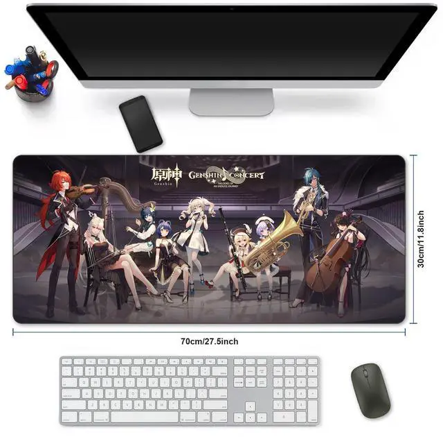 Alt view image 5 of 5 - Anime Mouse pad Large Gaming Mouse Pad Genshin Impact Mouse pad