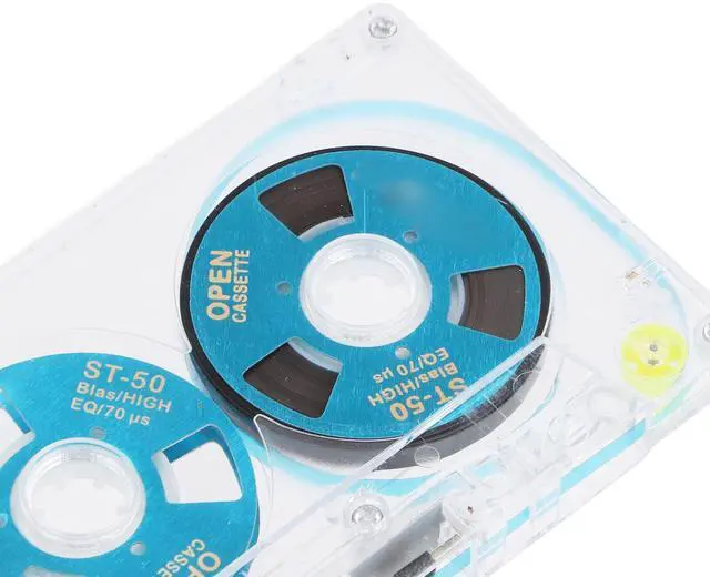 Alt view image 4 of 5 - Blank Cassette Tapes Audio Cassettes, Clear Audio Cassette Tapes for Recording, Low Noise High Output 46 Minute(Blue)