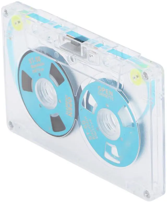 Alt view image 5 of 5 - Blank Cassette Tapes Audio Cassettes, Clear Audio Cassette Tapes for Recording, Low Noise High Output 46 Minute(Blue)