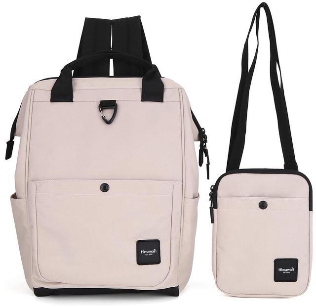 Alt view image 4 of 5 - himawari 14.9 inch Women's Laptop Backpack, Large Capacity College Schoolbag, Waterproof Travel Bag for Men & Women-0403-01#Green Bamboo