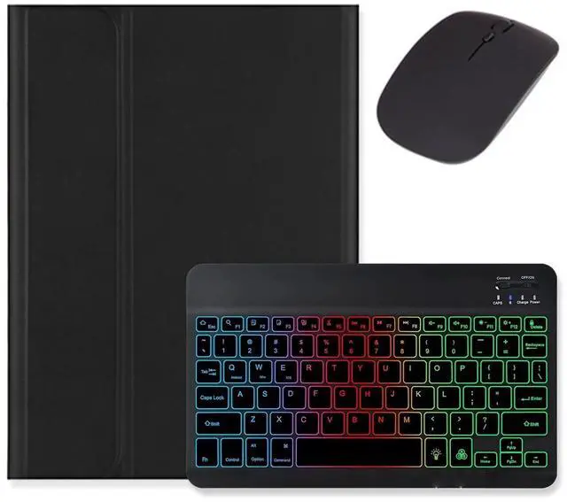 Main image of Kaidisen Backlit Keyboard Case for Galaxy Tab A9+ / A9 Plus 11 inch 2023 Tablet SM-X210/X216/X218 with Mouse, Detachable Backlight Color Case, Black