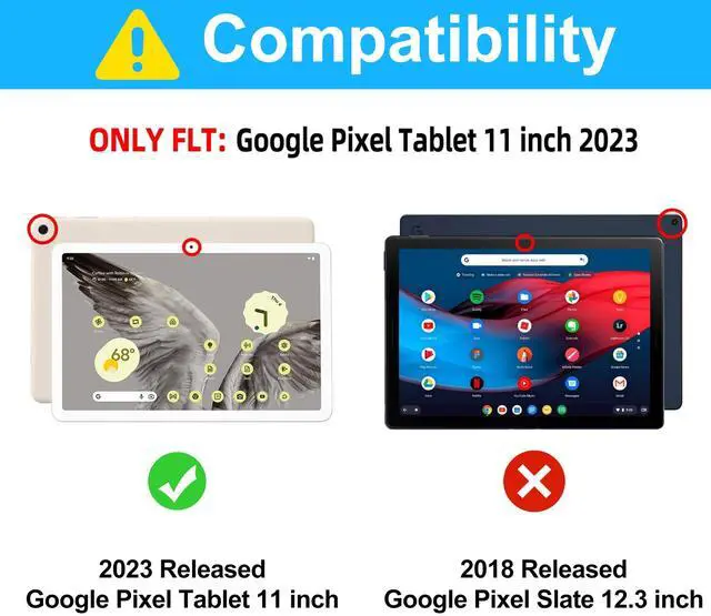 Alt view image 2 of 5 - Google Pixel Tablet Keyboard Case 11 inch 2024/2023, Magnetic Detachable Wireless Bluetooth Keyboard, Slim Folio Smart Cover with Pencil Holder, Pixel Tablet Case, Support Charging Speaker Dock Black