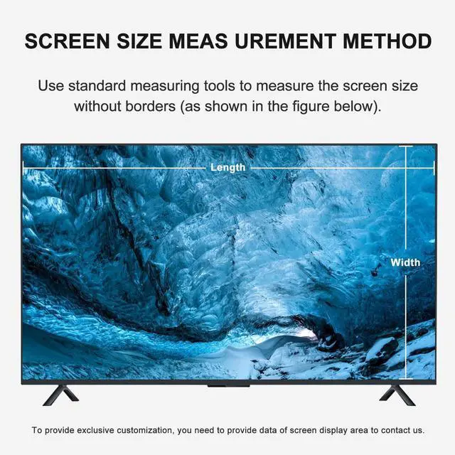 Alt view image 4 of 5 - JHZDX Anti Blue Light Screen Protector for 32-37 Inches TV Filter Out Blue Light Anti-Glare That Relieve Computer Eye Strain and Help You Sleep Better,32" 698 * 392