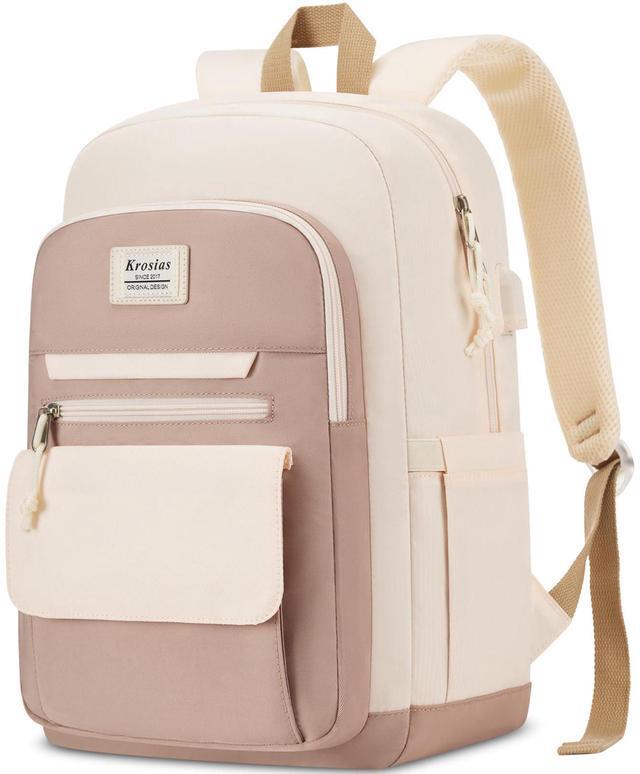 Main image of KROSIAS School Backpack for Teen Girls, 15.6 Inch Laptop College Backpacks Work Bag Kids Elementary Middle High Campus Bookbag, Cute Students Back Pack Large Travel Daypack for Women
