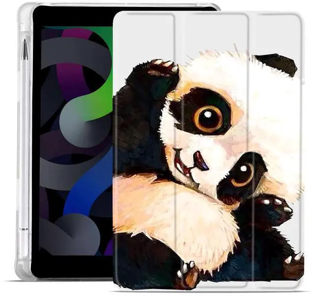 Main image of MAYCARI Cute Kawaii Pande Case for iPad 10th Generation 10.9 Inch 2022 with Pencil Holder, Protective Case with Soft TPU Back, Auto Sleep/Wake Cover Slim Shell