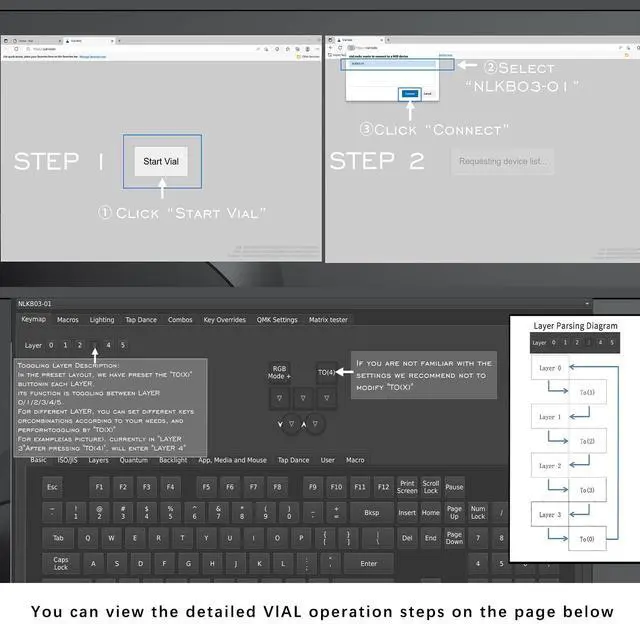 Alt view image 2 of 5 - NLOFIN Macro Keyboard Programmable Keypad,Mini 3-Key OSU Programmable Mechanical Keyboard,Copy Paste Keyboard with Knob Type-C Interface Compatible,Support for Win and Mac Systems (Silver)