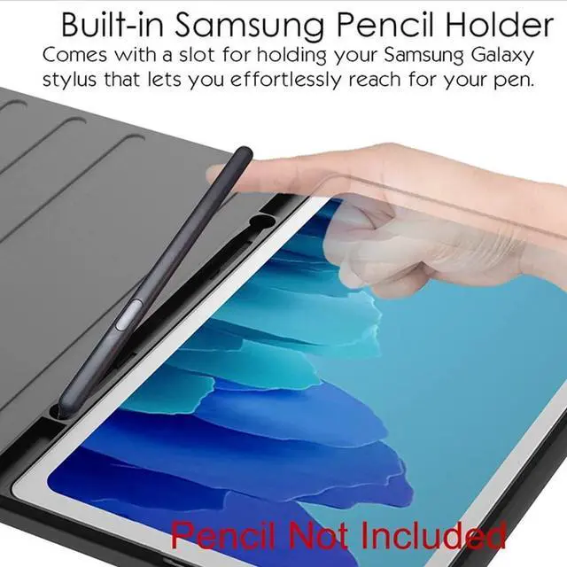 Alt view image 5 of 5 - QYiiD TouchPad Keyboard Case for Galaxy Tab S6 10.5" 2019 (Model SM-T860/T865/T867), [Supports S Pen Charging] Magnetically Detachable Wireless Bluetooth Keyboard with PU Leather Stand Cover, RoseGold