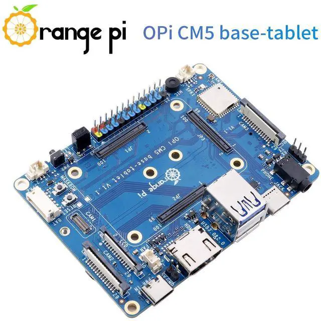Alt view image 3 of 5 - Orange Pi CM5 Tablet Base Board Rich Interface, Up to 8K @60Hz, with Wi-Fi5+BT 5.0, BLE Support for Orange Pi CM5