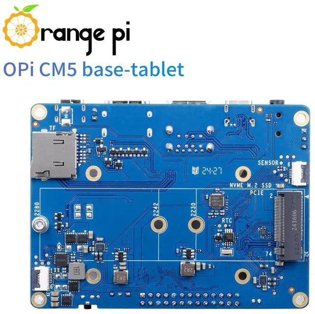Alt view image 2 of 5 - Orange Pi CM5 Tablet Base Board Rich Interface, Up to 8K @60Hz, with Wi-Fi5+BT 5.0, BLE Support for Orange Pi CM5
