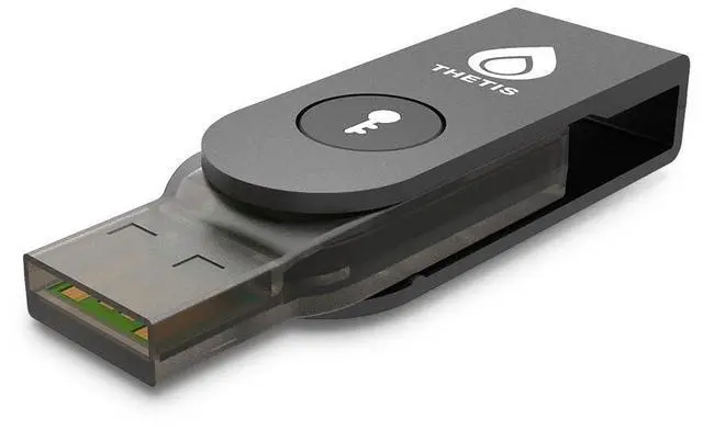 Main image of Thetis Pro-A FIDO2 Security Key Passkey Device with USB A & NFC, TOTP/HOTP Authenticator APP, FIDO 2.0 Two Factor Authentication 2FA MFA, Works with Windows/macOS/Linux/Gmail/Facebook/Dropbox/GitHub