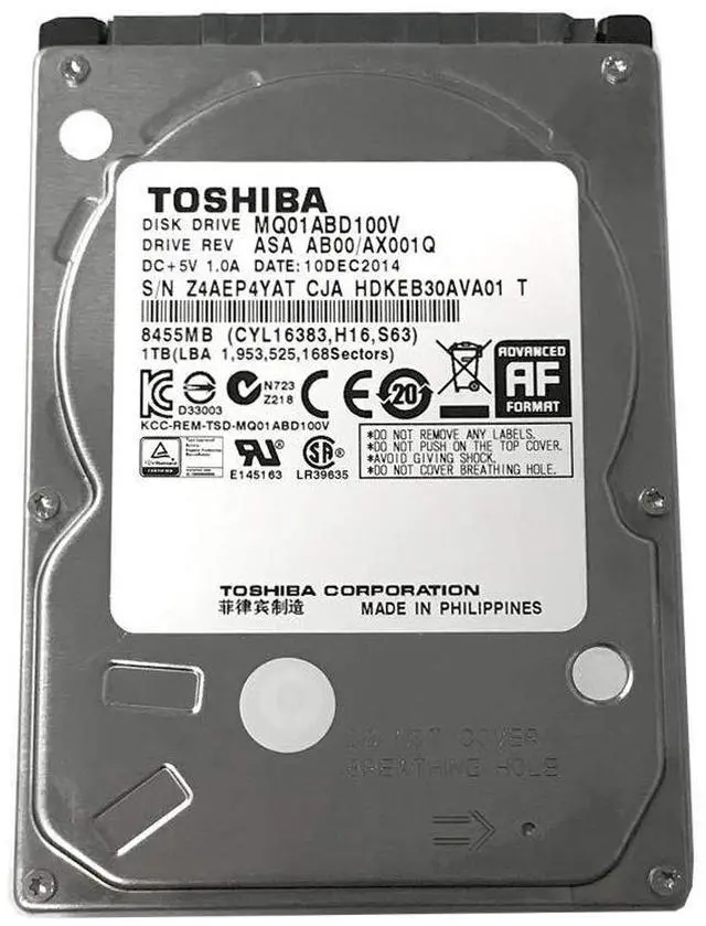 Main image of Toshiba 1TB 5400RPM 8MB Cache SATA 3.0Gb/s 2.5 inch PS3/PS4 Hard Drive - 3 Year Warranty